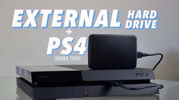 Using An External HDD With PS4 & Speed Test