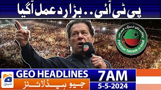 Geo News Headlines 7 AM | PTI Response to Constitutional Amendment for Judges | 5th May 2024