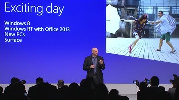 Windows 8 Launch - Event and Surface Footage