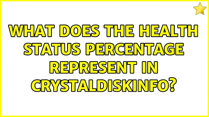 What does the health status percentage represent in CrystalDiskInfo?
