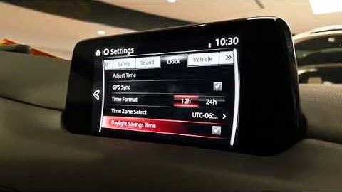 2019 Mazda | How-to Adjust and Set Clock