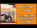 شرح و حل درس الأعمدة الكهربائية و القوة الدافعة الكهربائية العلوم الصف التاسع الفصل الأول