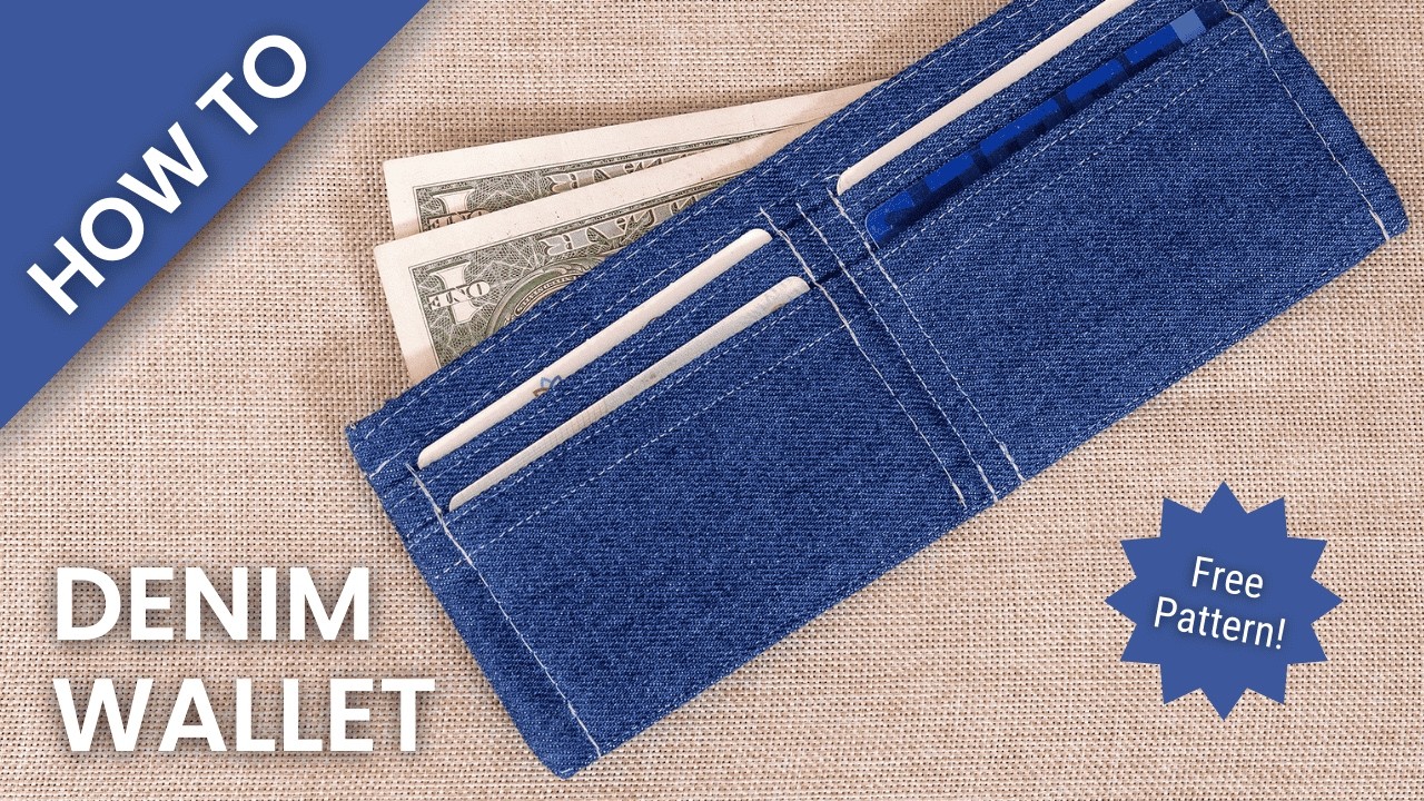 How to Make a Denim Wallet - YouTube