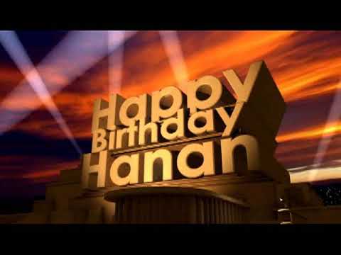 Happy Birthday Hanan