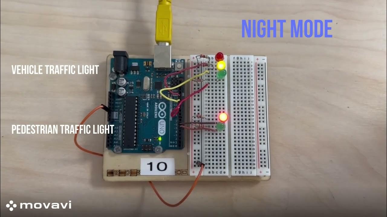 Arduino Traffic Lights: Day & Night Modes for Vehicles and Pedestrians ...