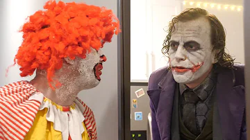 Ronald McDonald meets Joker