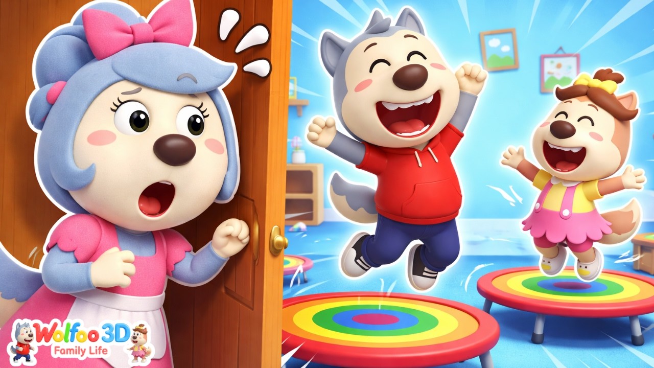 Wolfoo Learns | Mom Catches Wolfoo Jumping! | Family Stories for Kids