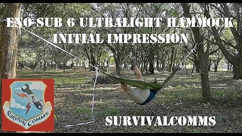 ENO Sub6 Ultralight camping / survival hammock 6oz pocket sized camping hammock