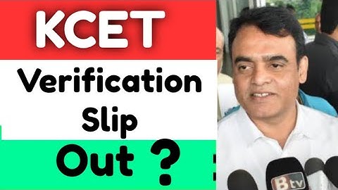 KCET Verification Slip Released ? #kcet_updates #kea #kcet2022 #kcet