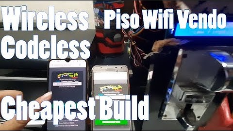 Codeless wireless Piso Wifi Vendo Using Mikrotik and ESP8266 - The cheapest build.