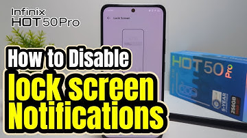 How To Disable Notifications On Lock Screen In Infinix Hot 50 Pro