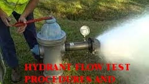 Hydrant flow test and analysing test results | Presentation Dr Eng Tom Walski (Bentley) | Fireflow