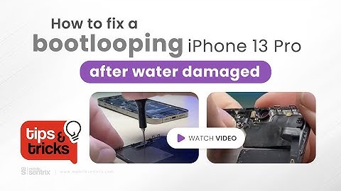 📱 How to Fix iPhone 13 Pro Bootloop Water Damage to the Proximity Sensor 💧🔧 -  (Tips and Tricks #30)