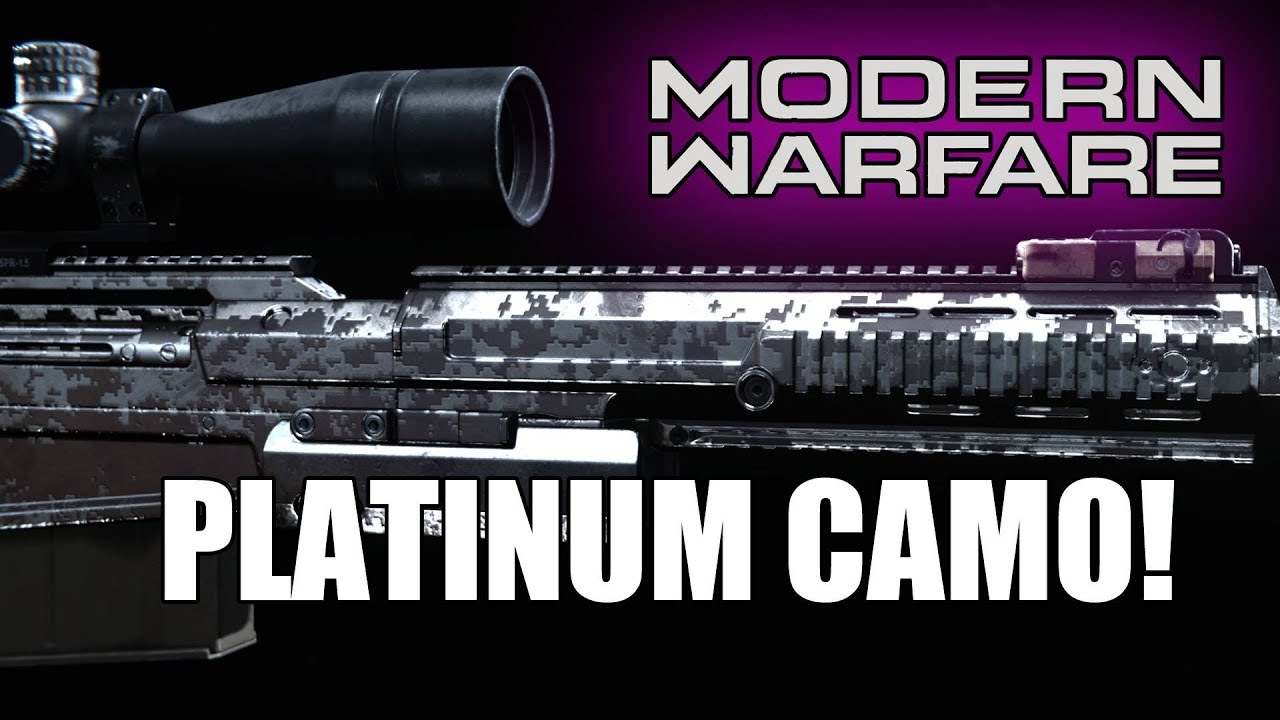 PLATINUM SNIPERS UNLOCKED WHAT HAPPENS WHEN YOU UNLOCK PLATINUM Platinum Camo Modern Warfare