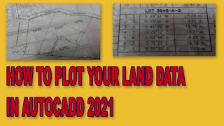 HOW TO PLOT EASILY YOUR IRREGULAR SHAPE (TRAPEZOIDAL) LAND IN AUTOCADD 2021