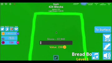 Roblox Mining simulator : max depth