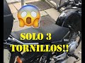 Cómo desmontar o QUITAR el asiento de Yamaha YBR125 (3 tornillos) 🔩👨🏻‍🔧TUTORIAL | DIY