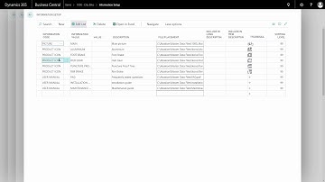 Allowing multiple Information Values - Master Data i Dynamics 365 Business Central