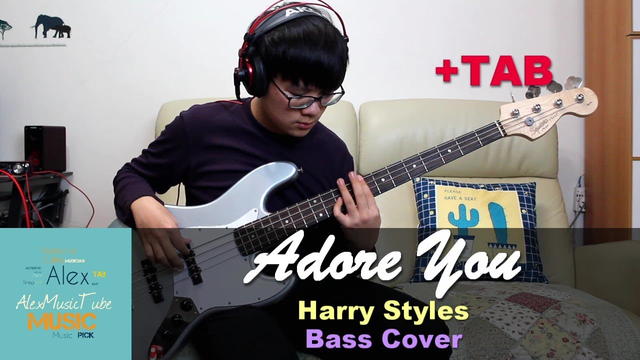 Harry Styles - Adore You [Bass Cover + TAB] (use headphone 🎧 for better  quality) - YouTube