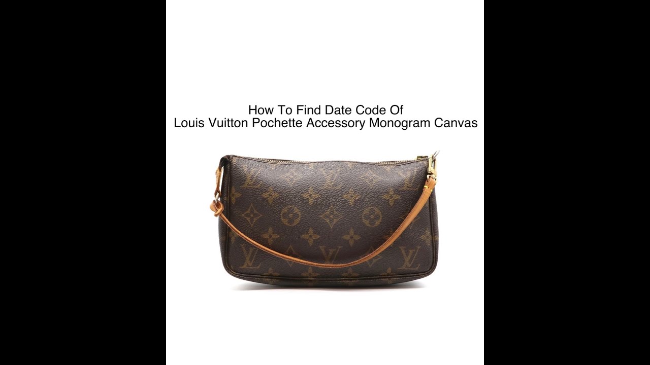 LOUIS VUITTON Vintage Pochette Accessoires, Monogram, Date Code: VI0050