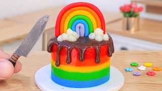 Yummy Chocolate Cake  Miniature Rainbow Chocolate Cake Decorating  Mini Cake Perfect Ideas