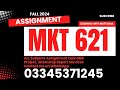 mkt621 solution fall 2024
