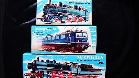 Märklin H0 M-Gleis-Nostalgieanlage Kameramitfahrt / Marklin H0 m-track vintage layout,  cab cam ride