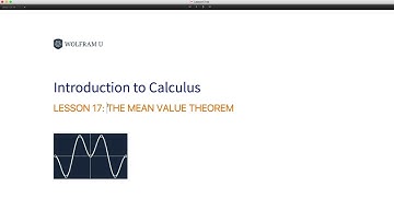 The Mean Value Theorem