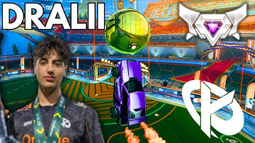 DRALII has PEAK SKILL in Rocket League.. (SSL 2v2)