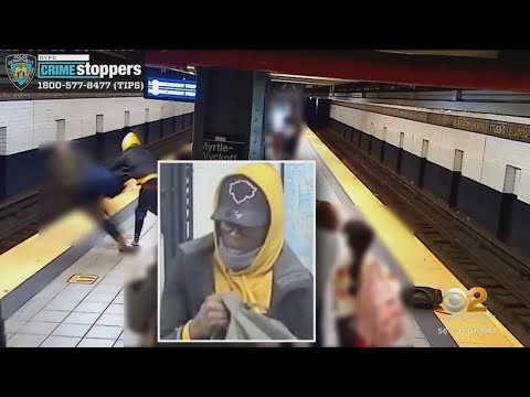 Surveillance video shows violent subway station shoving attack