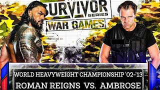 WWE 2K24  Roman Reigns vs Ambrose | World Heavyweight Championship match | Survivor Series