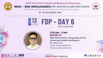 Day 6 Session 12 | TocH AICTE ATAL Online FDP Dec 2025