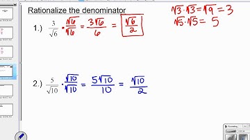 Simplify and Rationalize Radicals (Chapter 9) Geometry