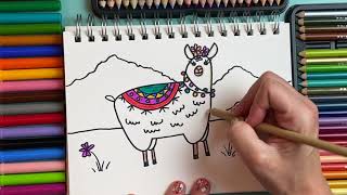 How to Draw a Llama! (Doodle for the Day, No. 8)