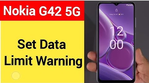 how to set data limit warning, Nokia G42 5G me data limit kaise set karen