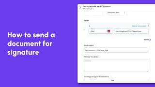 Signeasy: How to send a document for signature