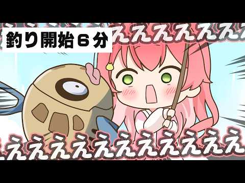 【手描き】長期戦を覚悟してたものの開始６分でヒンバスを引き当てるみこち【ホロライブ / さくらみこ / ３５ｐ / ホロライブ 切り抜き 手描き 】