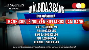 Chung kết | NHƯ LÊ (Lê Nguyễn) - QUỐC THẮNG (Gorina), GIẢI BIDA 3 BĂNG LÊ NGUYỄN CAM RANH