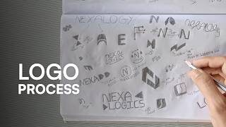 How to Design a Logo for Tech Brand | Complete Logo Design Process | Sketch to vector #logo