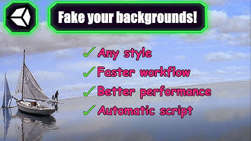 2D background in a 3D game! Unity beginner tutorial