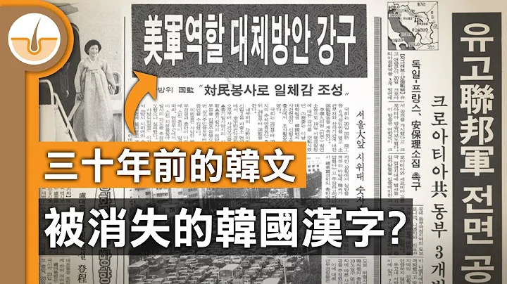纯韩文书写不过廿年历史! 千多年的韩国汉字却被现代国策短时间消灭! (繁体中文字幕) - 天天要闻