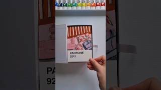 BEHAVE, MY MOM IS WATCHING Pantone Card Painting Challenge Day 53/100 #shorts #sleep