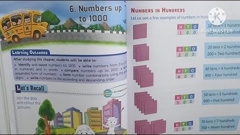 Class 2 maths lesson 6 : Numbers Upto to 1000