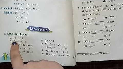 Class -5th Chapter -2 Ex -2.10