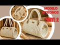 MODELO MYKONOS PARTE 2/ BOLSA DE CROCHÊ/ COM TELA TÉCNICA DE 1 ÚNICA COSTURA FIXAR ZÍPER E O FORRO