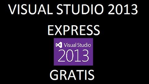 ISO Visual Studio 2013 Express Gratis