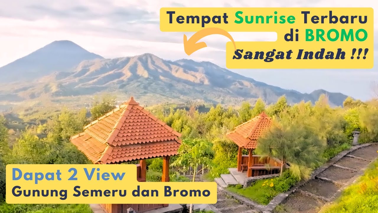 Tempat Sunrise Baru di BROMO selain Penanjakan  Seruni Point - View Point Bantengan - Hillside Cafe