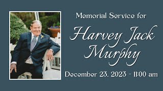 Funeral Service for Dr. Jack Murphy - December 23, 2023 at 11:00 am