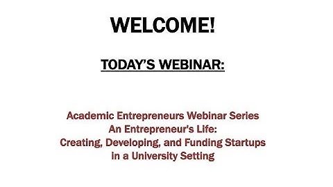 Tutorfly - Academic Entrepreneurs Webinar Series