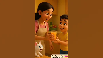 نصيحة ستو Cat ماشاوالدب Funny كرتوناطفال Cartoon Baby Cute Animation قول شكرا 